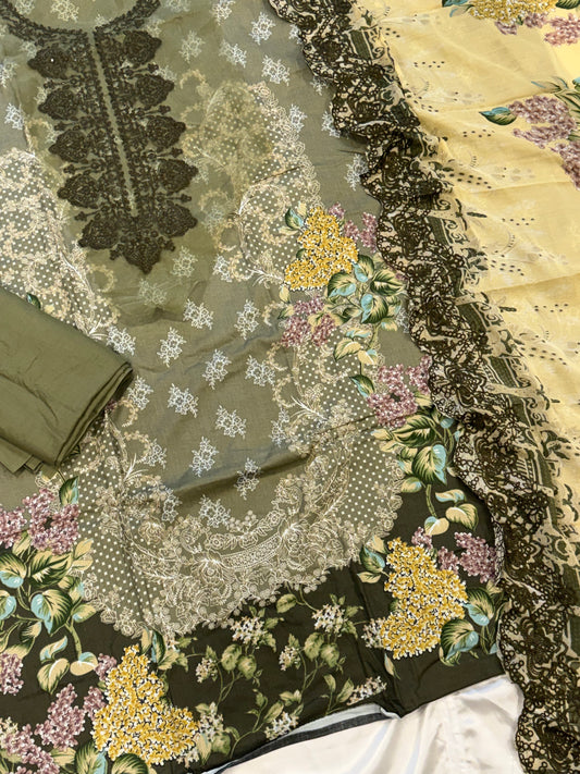 HAALA LAWN EMBROIDERY PATCH SUIT 6 Q