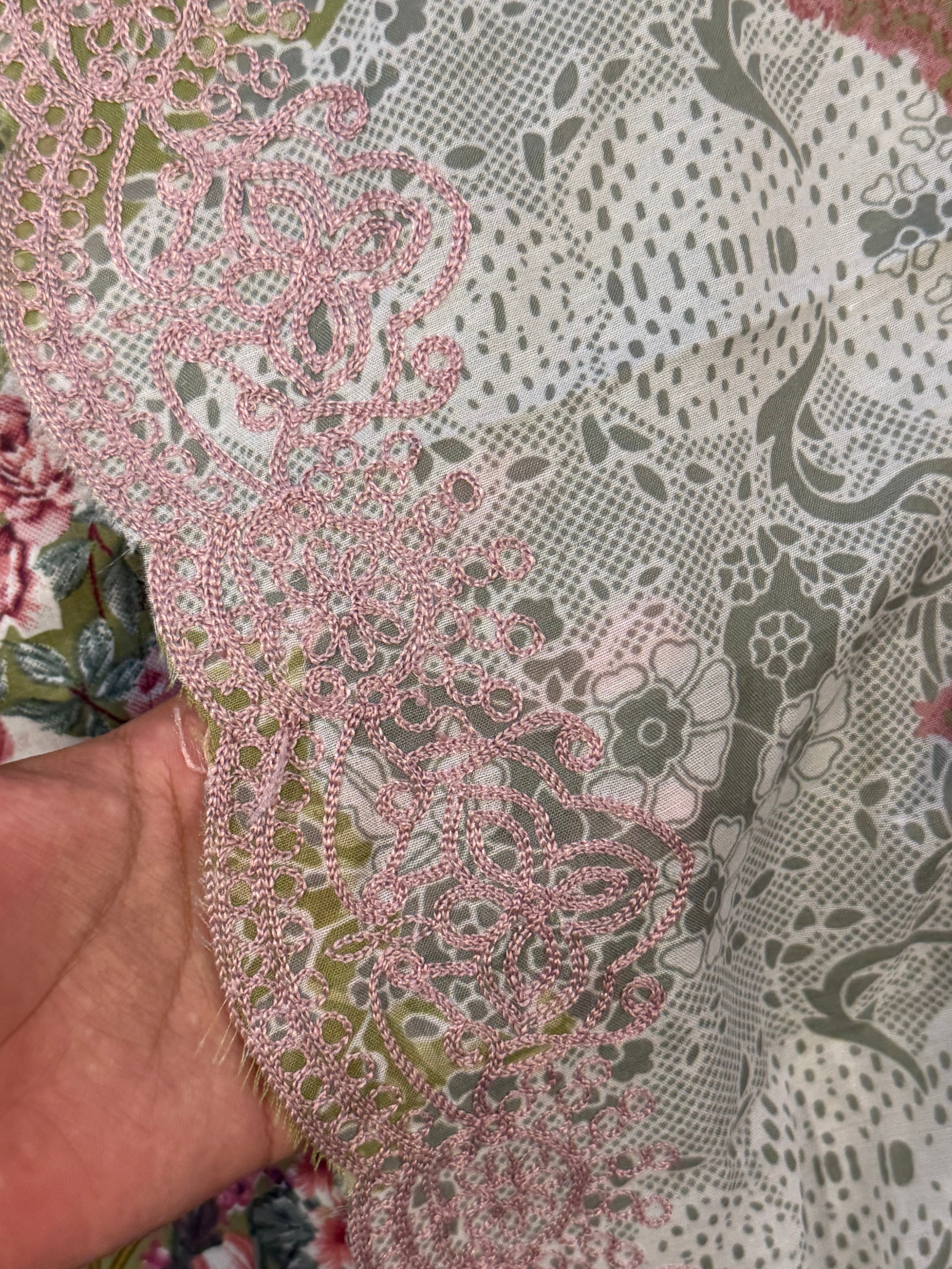 HAALA LAWN EMBROIDERY PATCH SUIT 5 Q