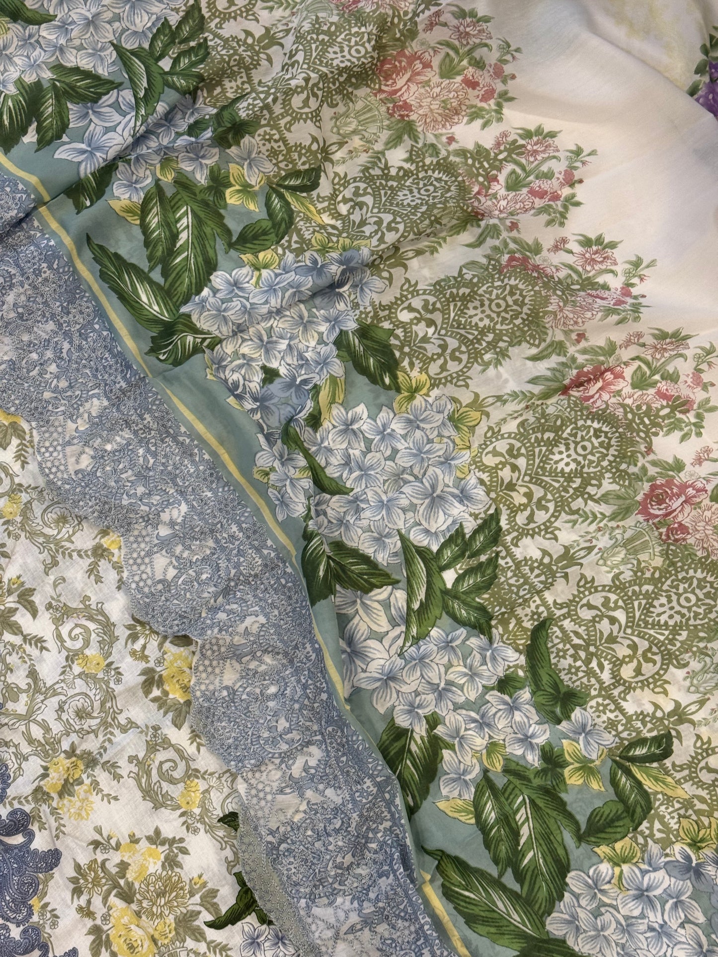 HAALA LAWN EMBROIDERY PATCH SUIT 4 Q