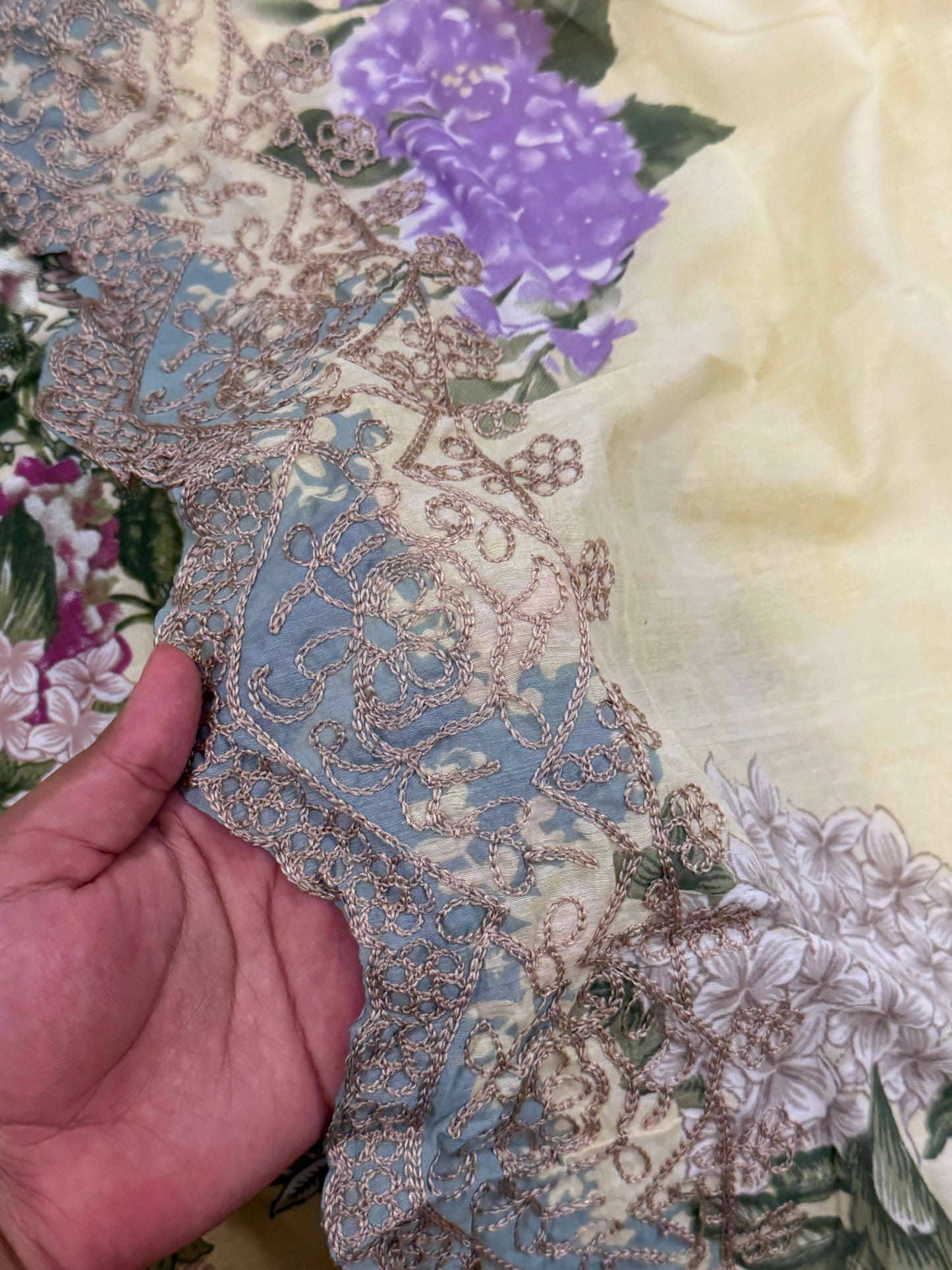 HAALA LAWN EMBROIDERY PATCH SUIT 2 Q