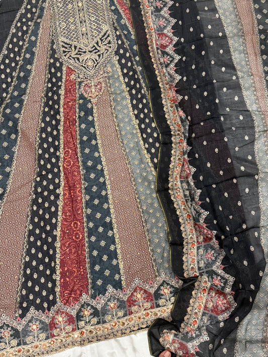 MUMTAZ MUSLIN EMBROIDERY SUIT 407 Q