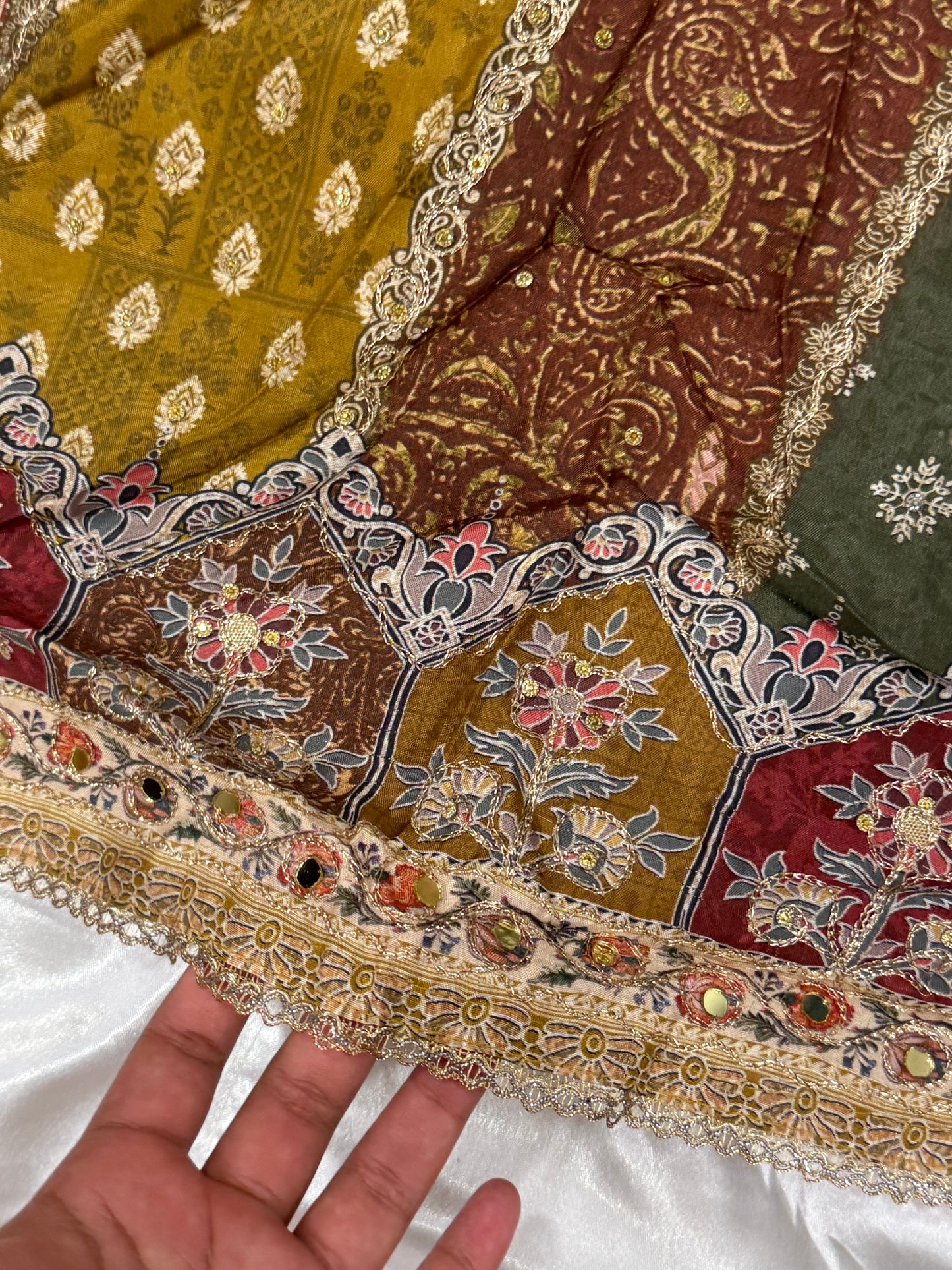 MUMTAZ MUSLIN EMBROIDERY SUIT 407 Q
