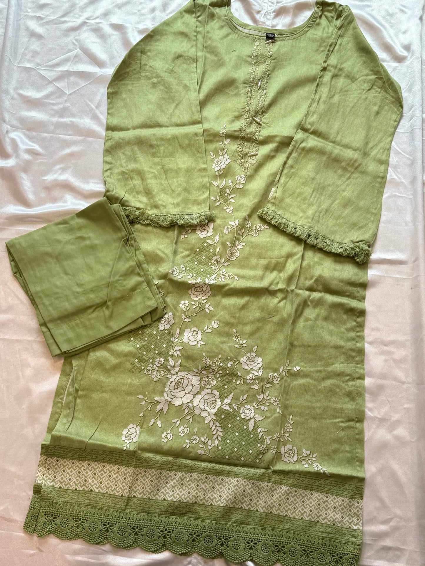 SHAMIANA GREEN LAWN SUIT 2 Q