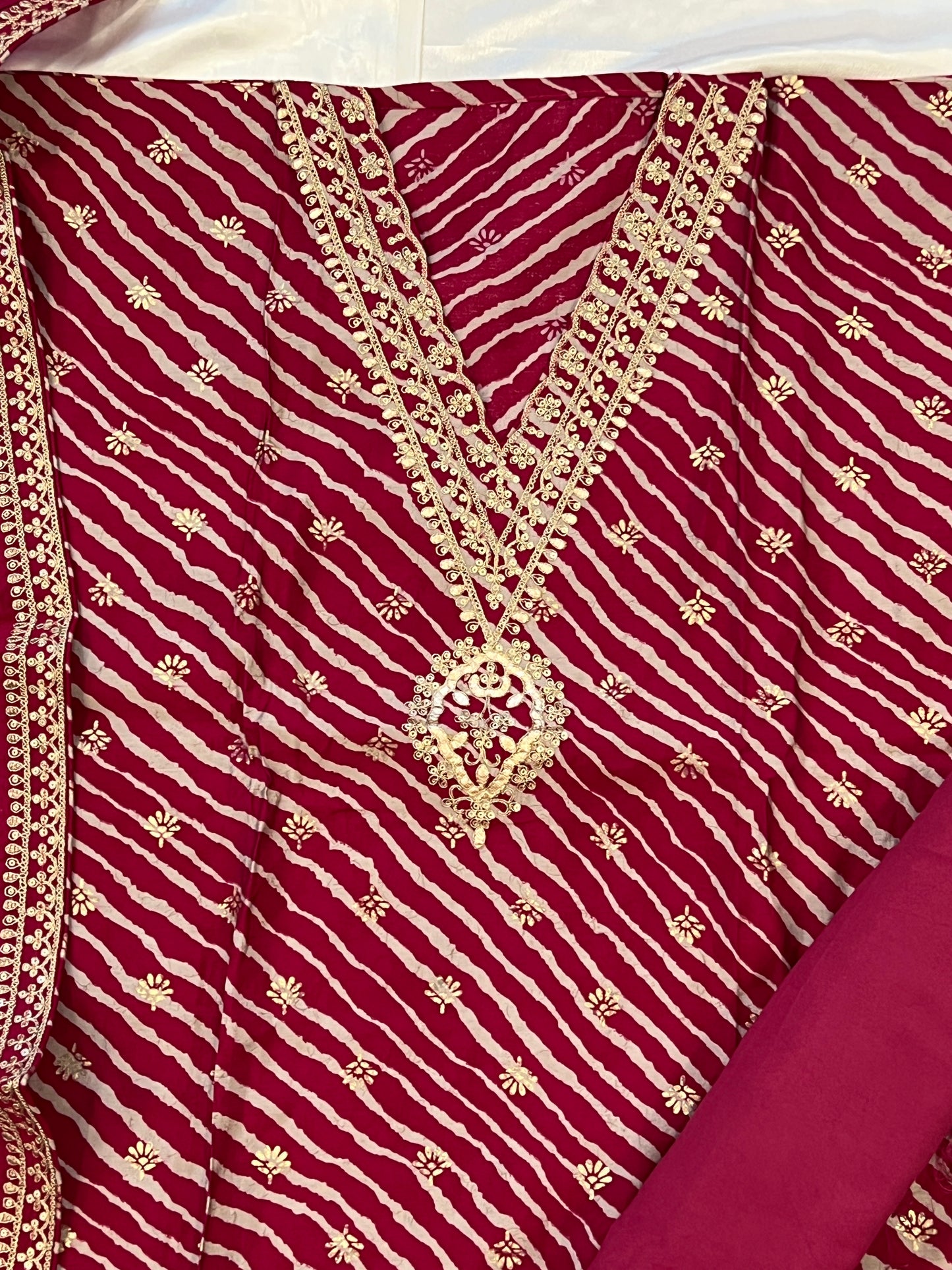 MODAL SILK EMBROIDERY SUIT