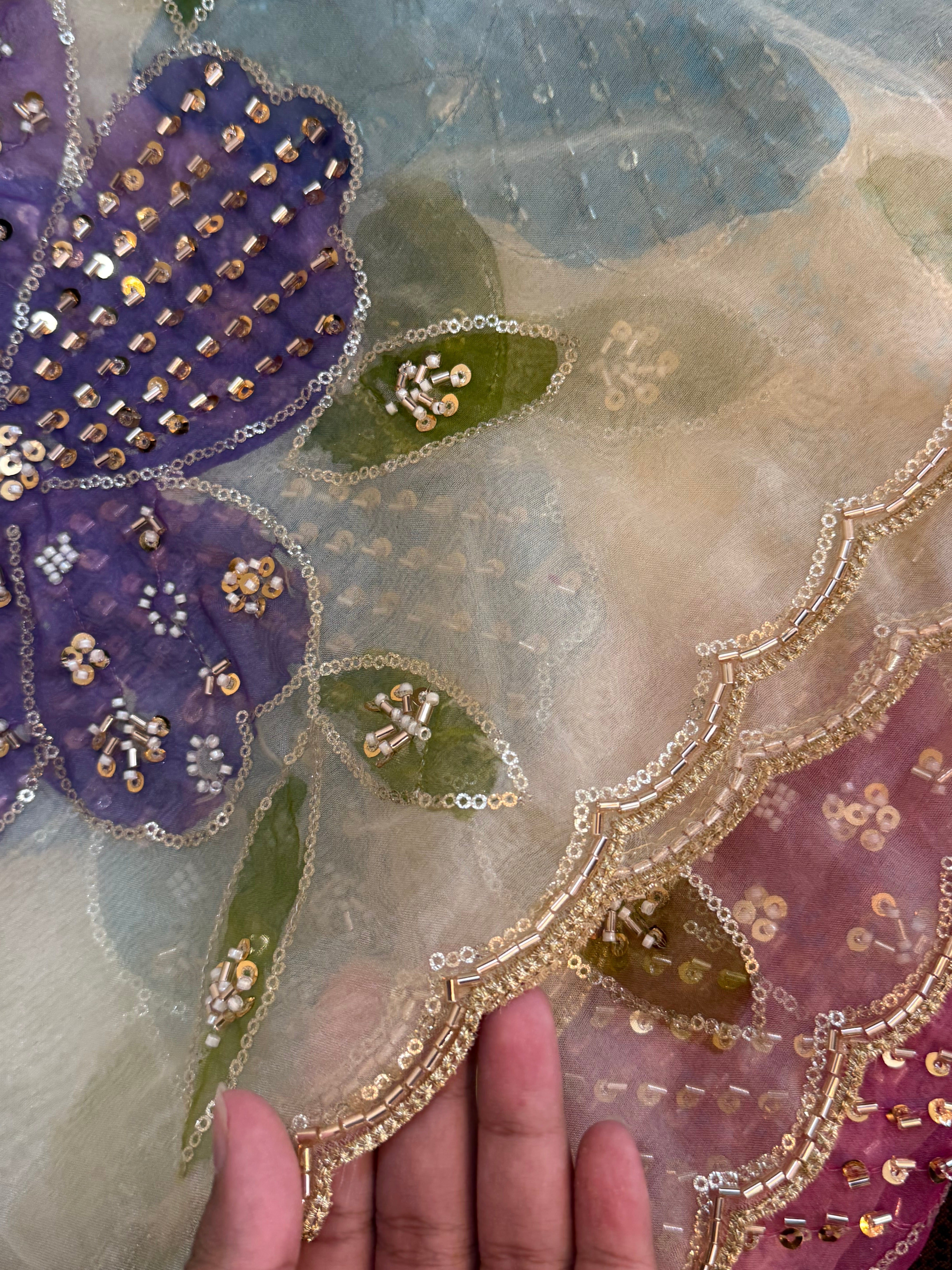 PAKISTAN FLORAL DUPATTA 3 Q