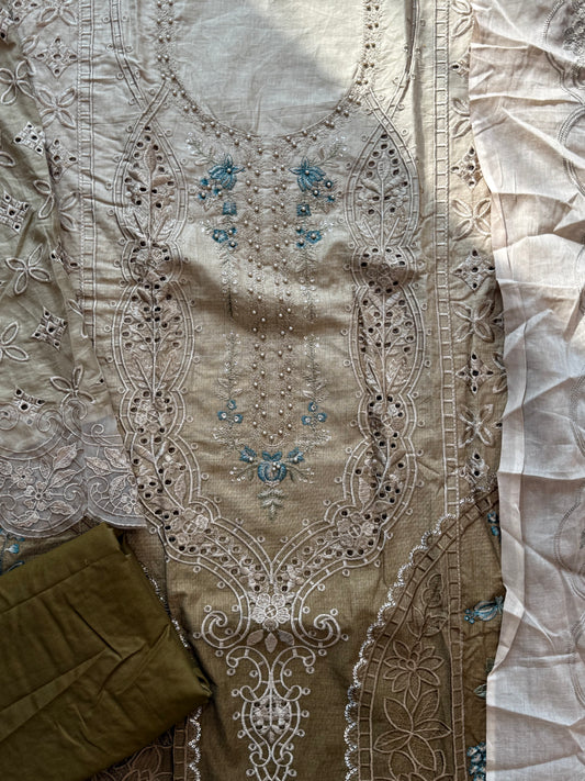 DS COTTON EMBROIDERY PATCH SUIT 3 Q