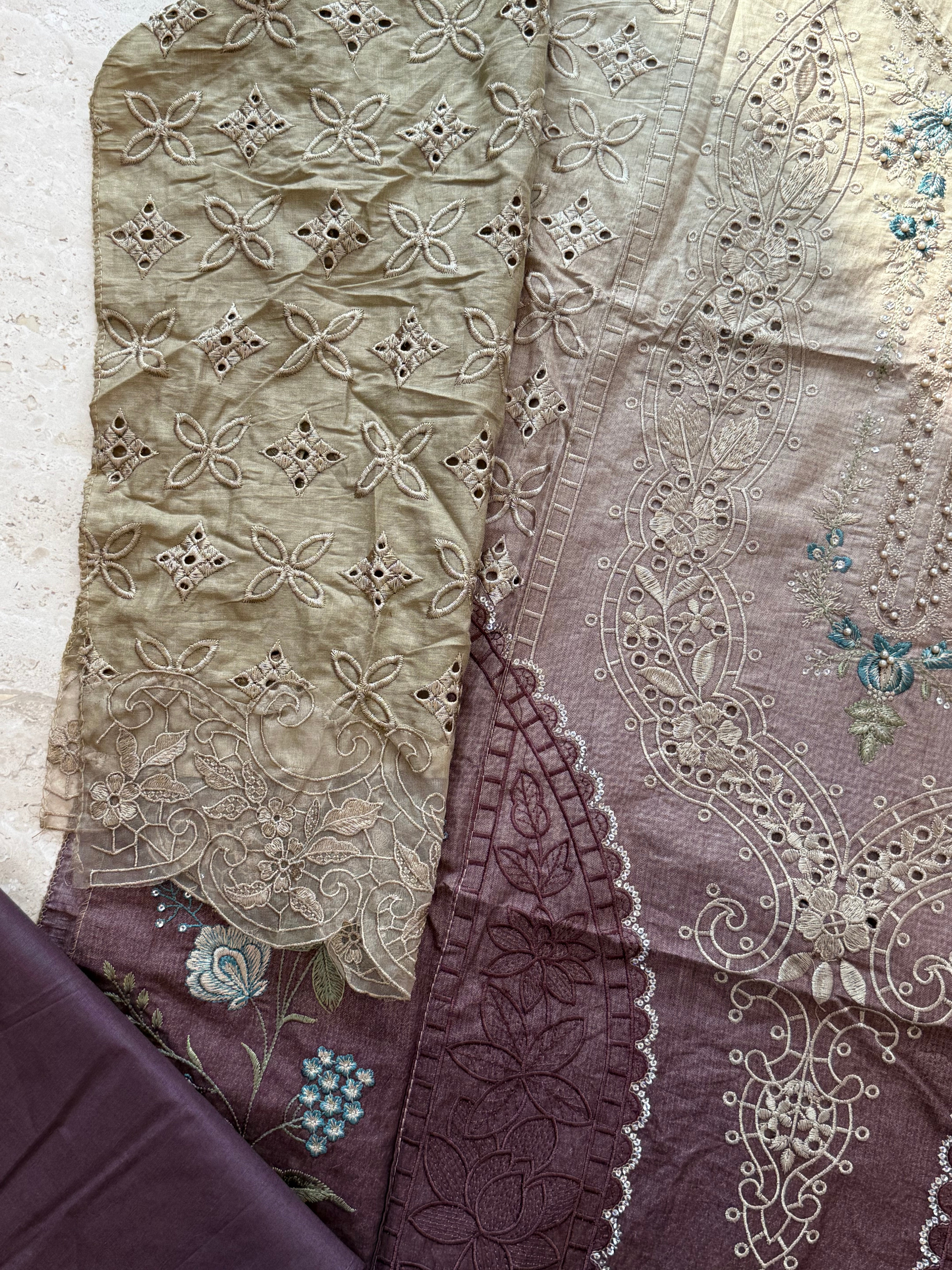 DS COTTON EMBROIDERY PATCH SUIT 4  Q