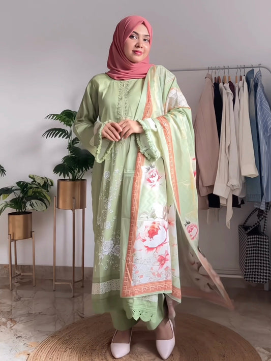 SHAMIANA GREEN LAWN SUIT 2 Q