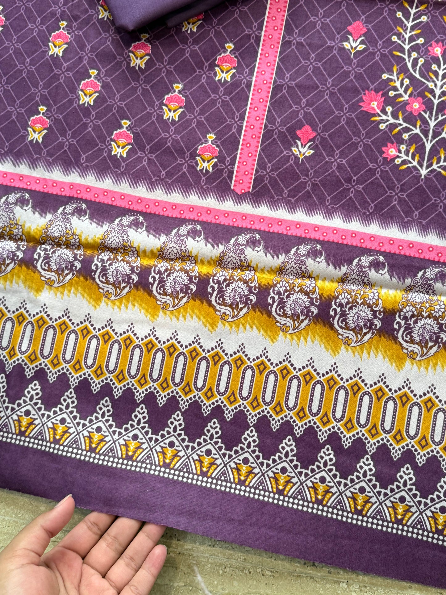 PURE COTTON PRINTED SUIT 7 Q