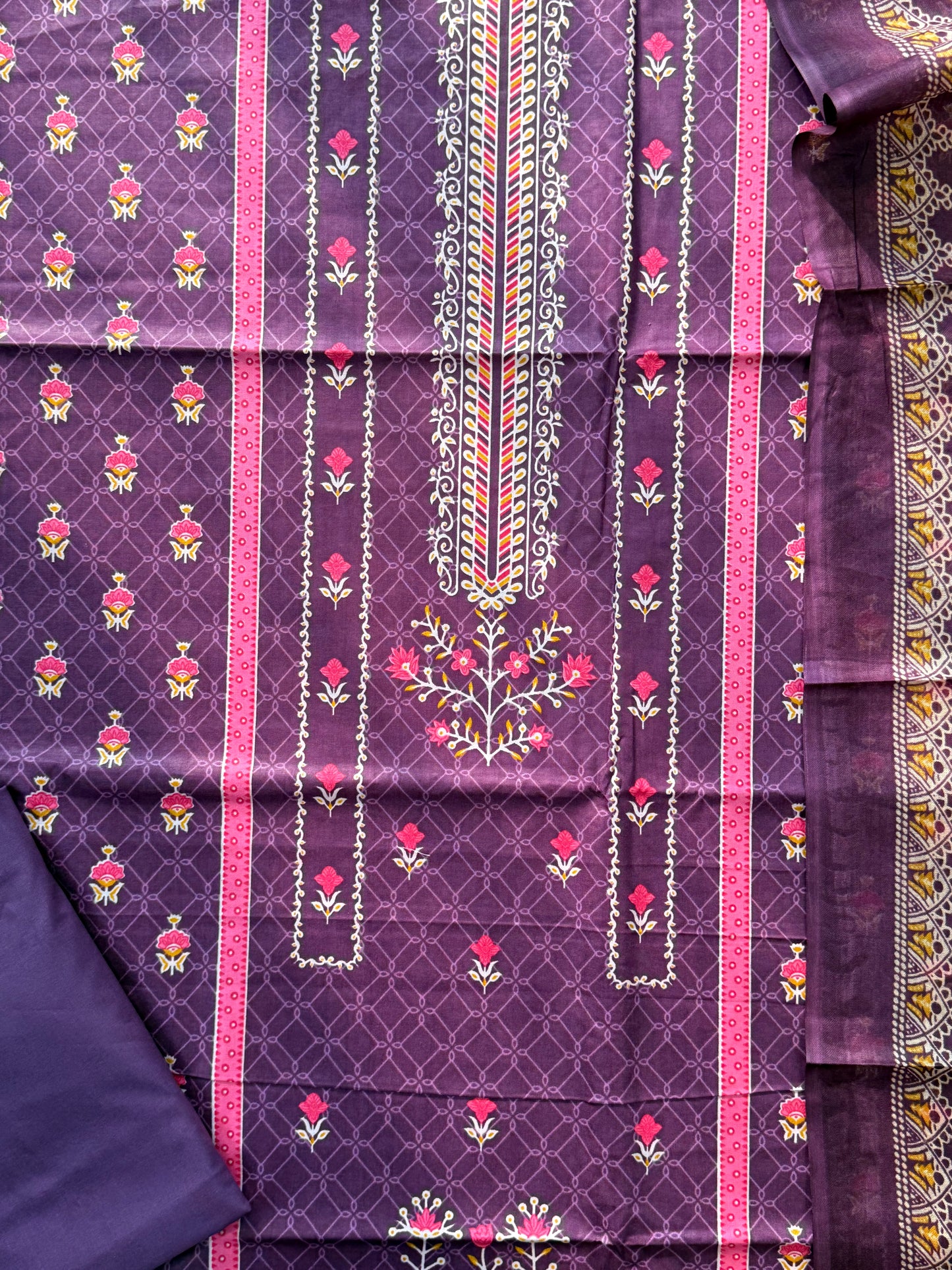 PURE COTTON PRINTED SUIT 7 Q