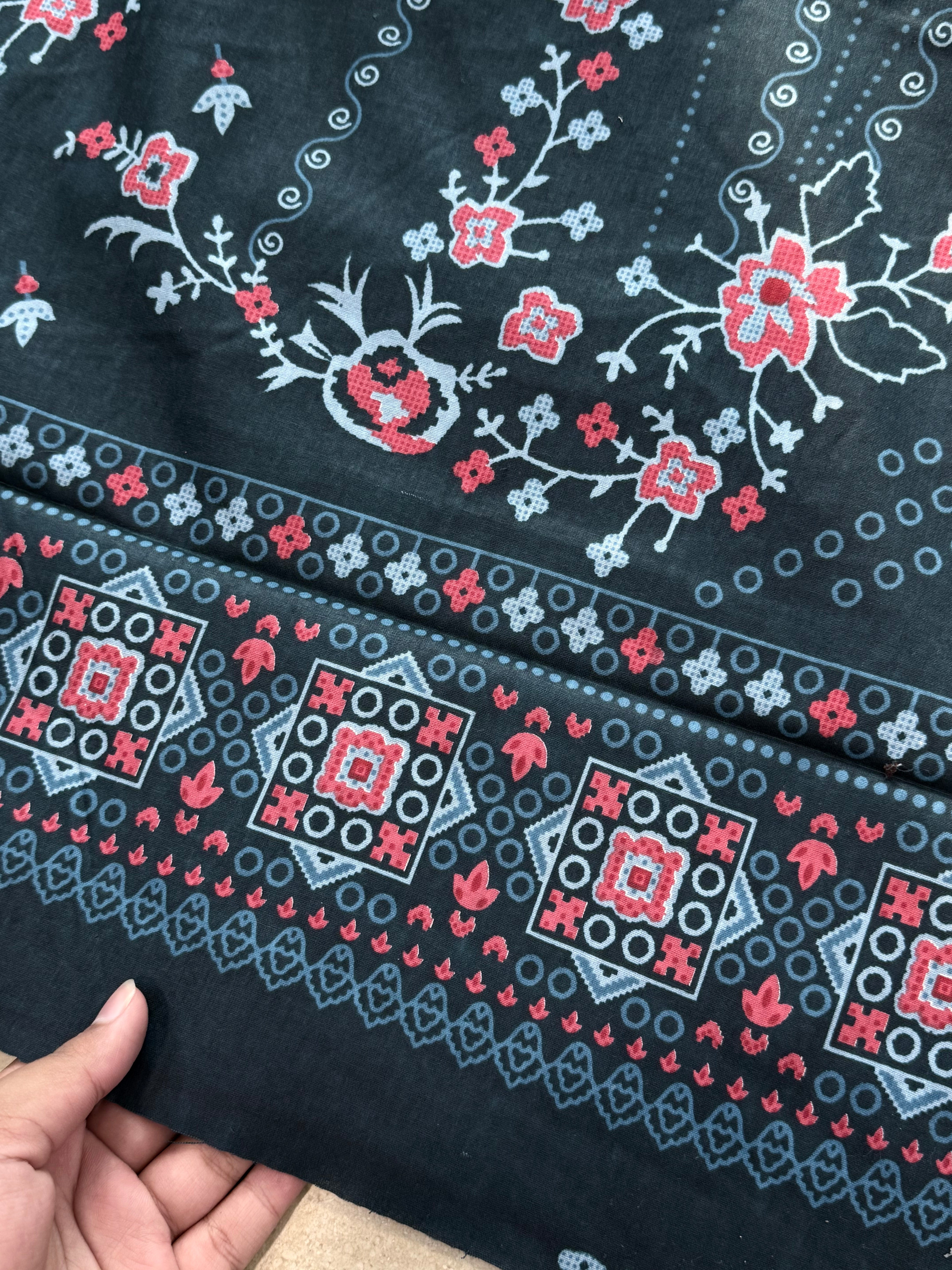 PURE COTTON PRINTED SUIT 1 Q