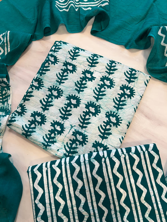 NATURAL PURE COTTON BATIK SUIT 2