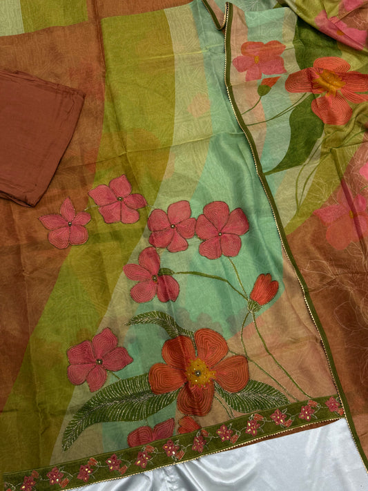 ZARQASH HAND EMBROIDERY SUIT Q