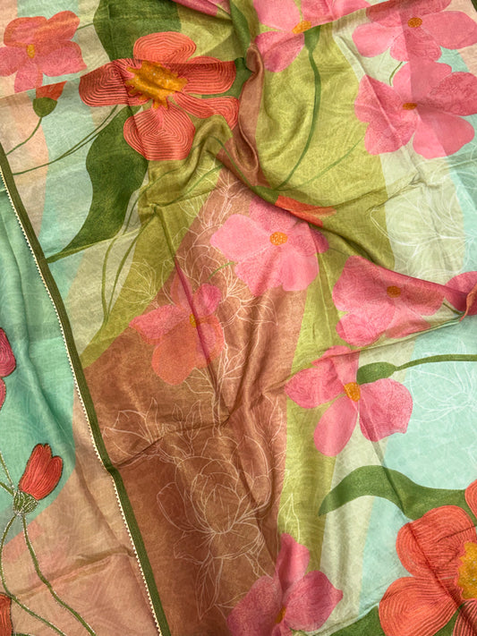 ZARQASH HAND EMBROIDERY SUIT Q