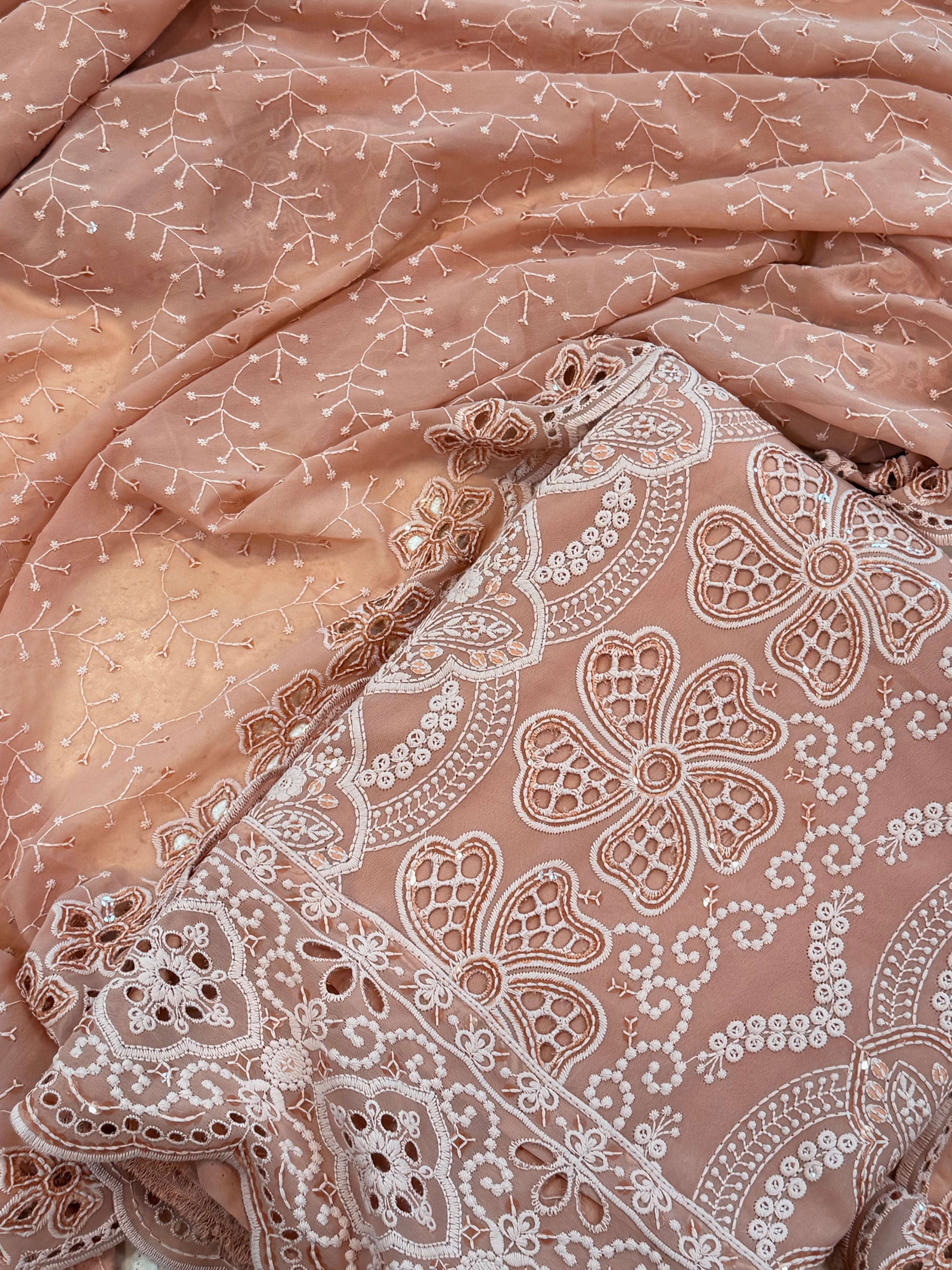 PASTEL GEORGETTE EMROIDERY SUIT 6 Q