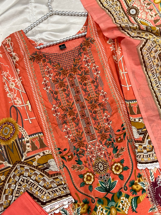 MUSAFIR COTTON READYMADE SUIT 4