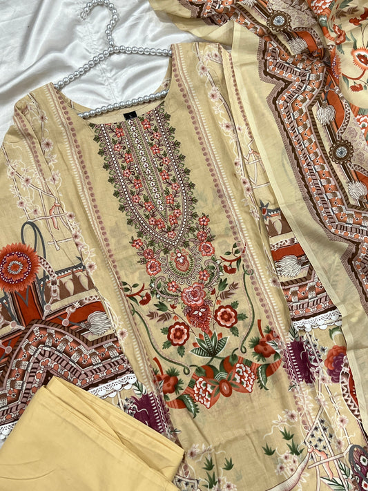 MUSAFIR COTTON READYMADE SUIT 7
