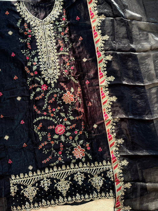 GLASS ORGANZA EMBROIDERY SUIT 1 Q