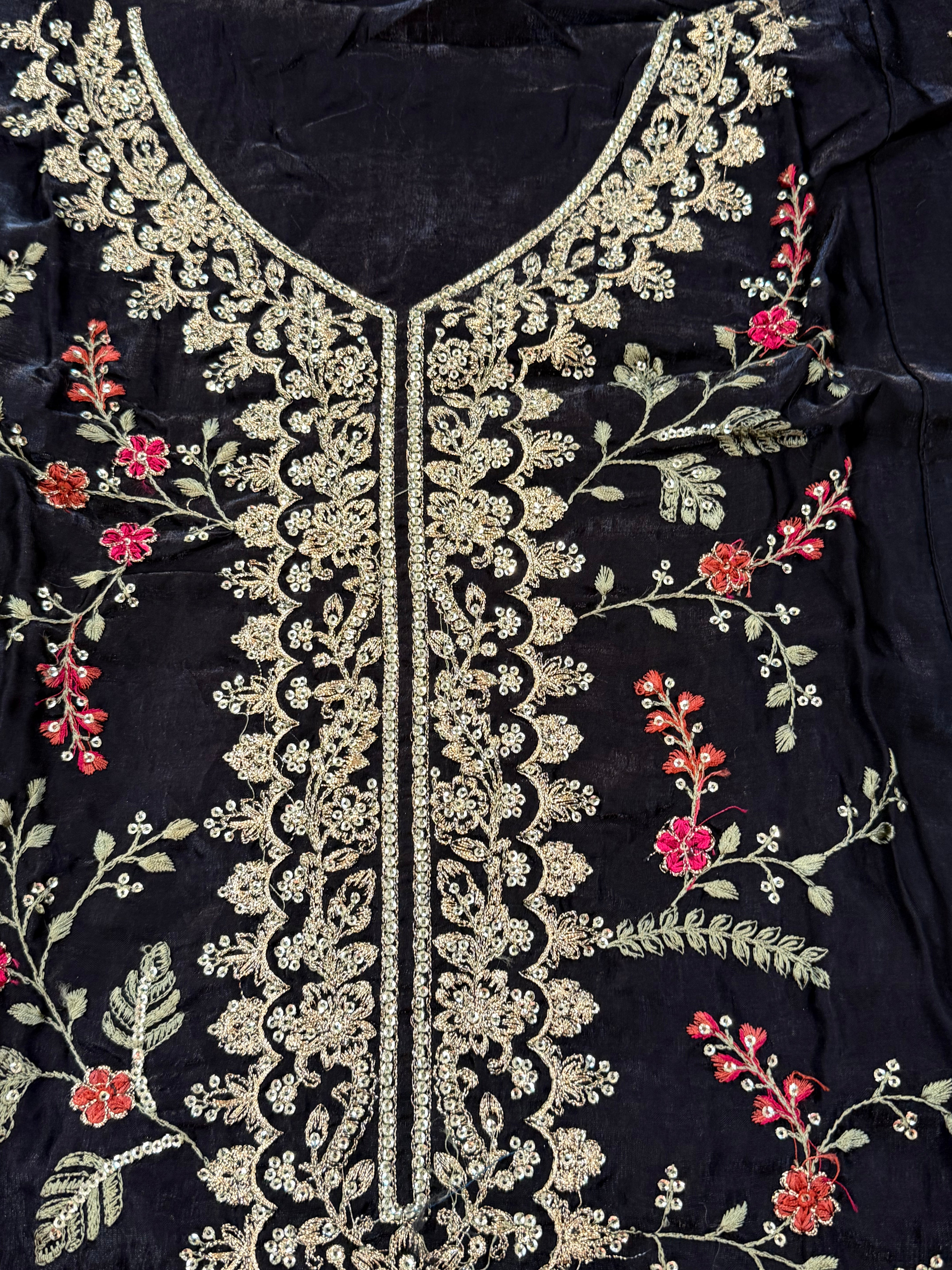 GLASS ORGANZA EMBROIDERY SUIT 1 Q