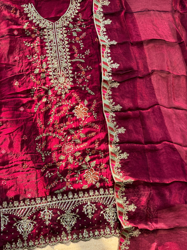 GLASS ORGANZA EMBROIDERY SUIT 2 Q