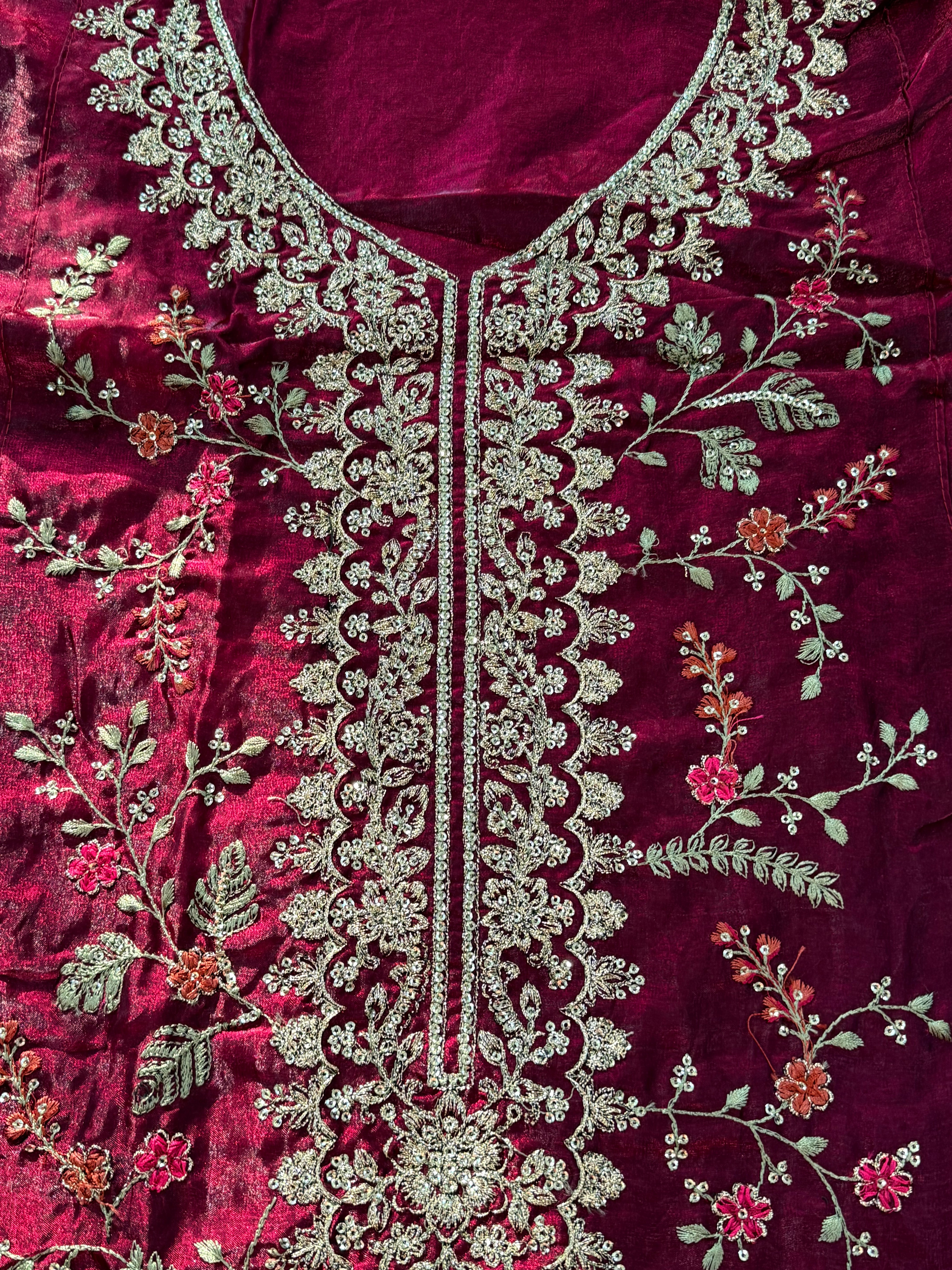 GLASS ORGANZA EMBROIDERY SUIT 2 Q