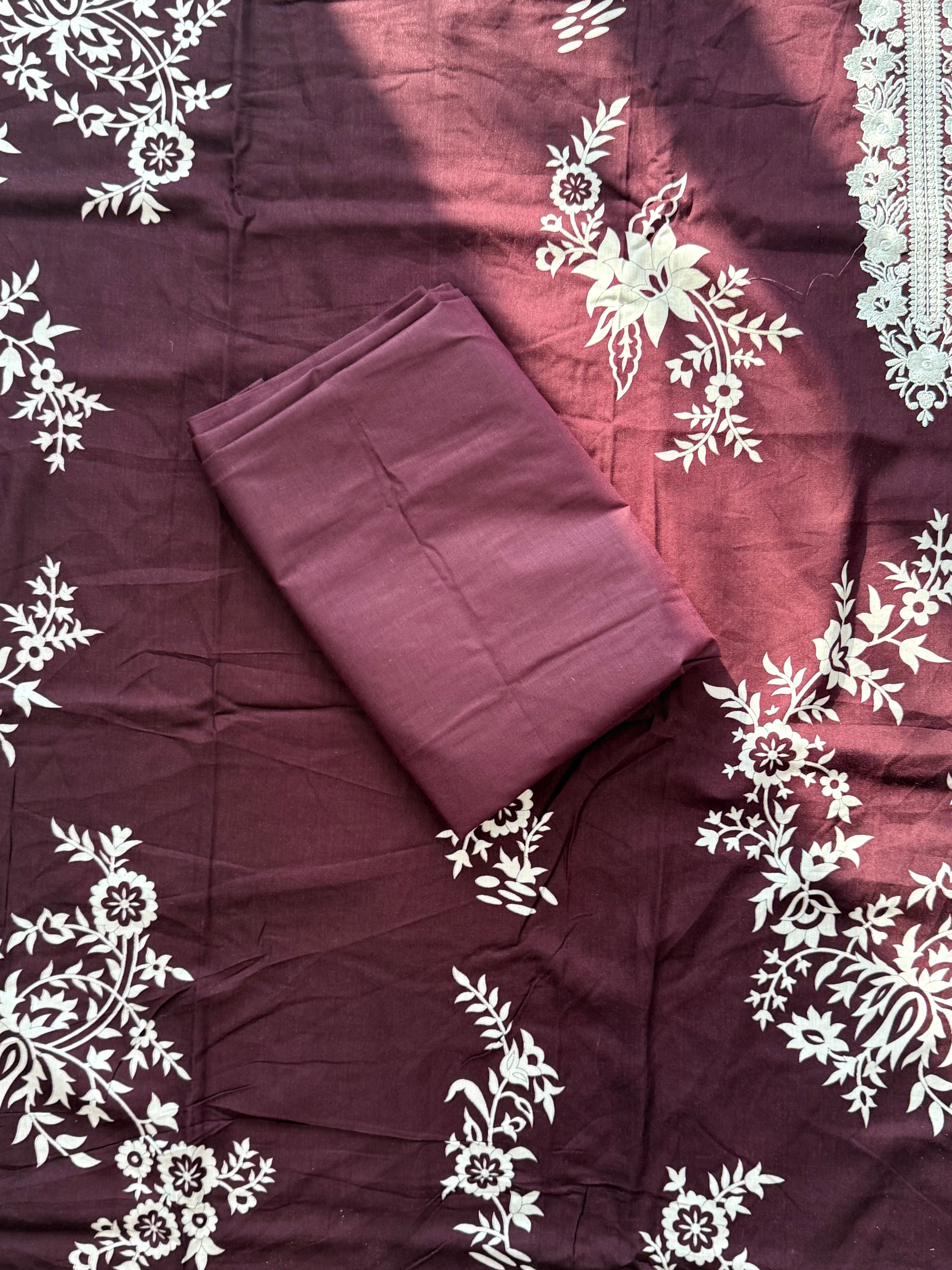 AVATARA COTTON EMBROIDERY SUIT 3 Q