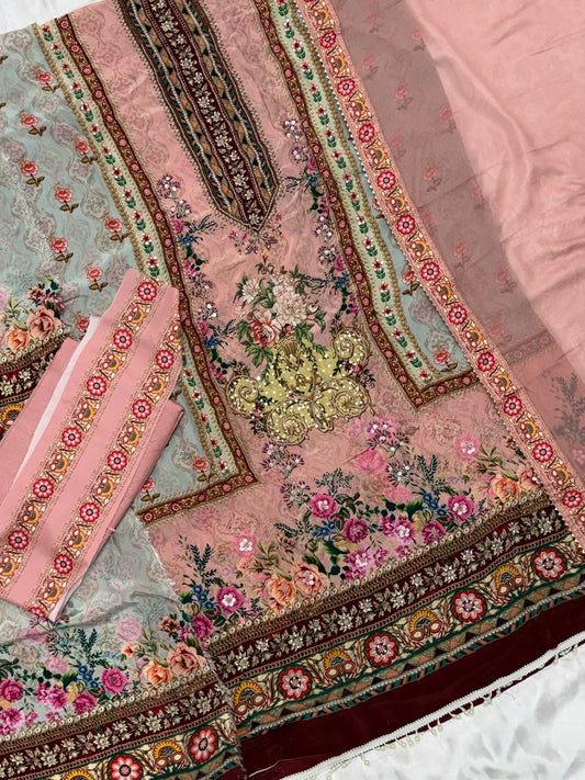 NAZAKAT CREPE EMBROIDERY SUIT 8 Q