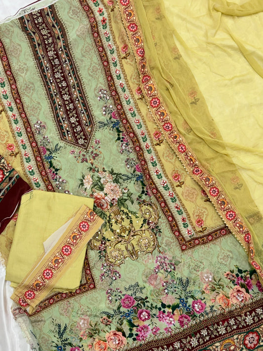 NAZAKAT CREPE EMBROIDERY SUIT Q