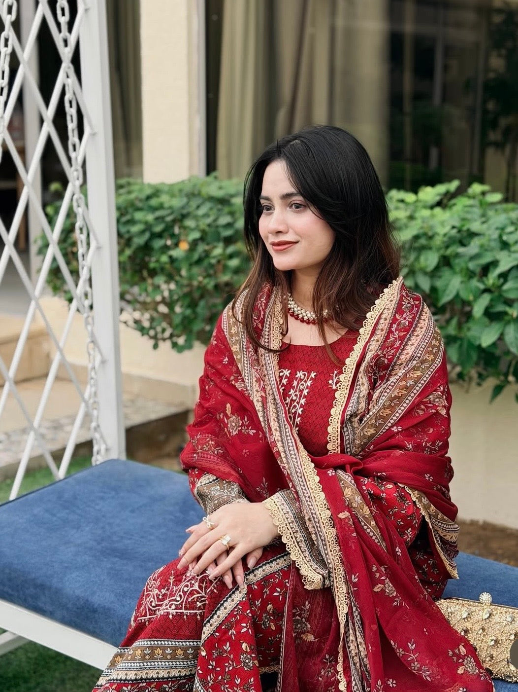 HARSHA MAROON READYMADE SUIT