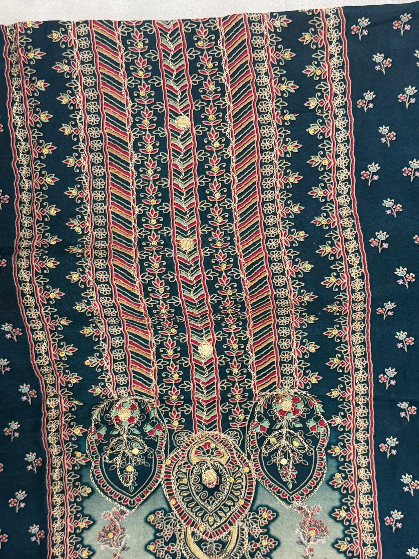 MUMTAZ MUSLIN EMBROIDERY SUIT 1 Q