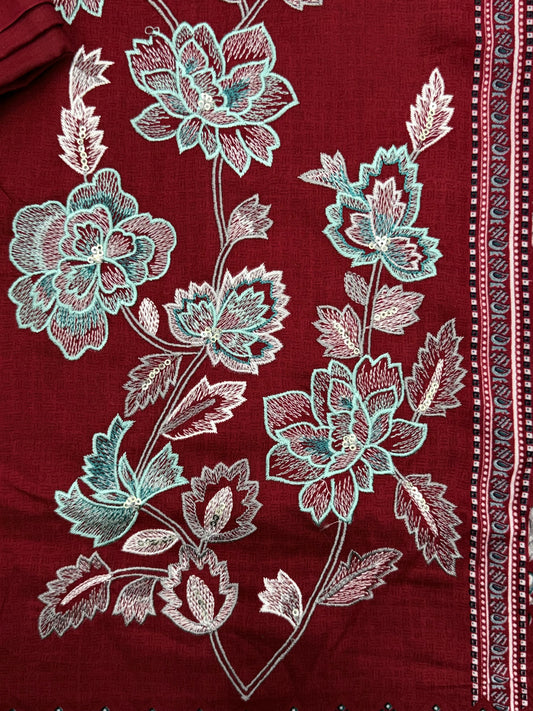 CASHMERE COTTON EMBROIDERY SUIT 5 Q