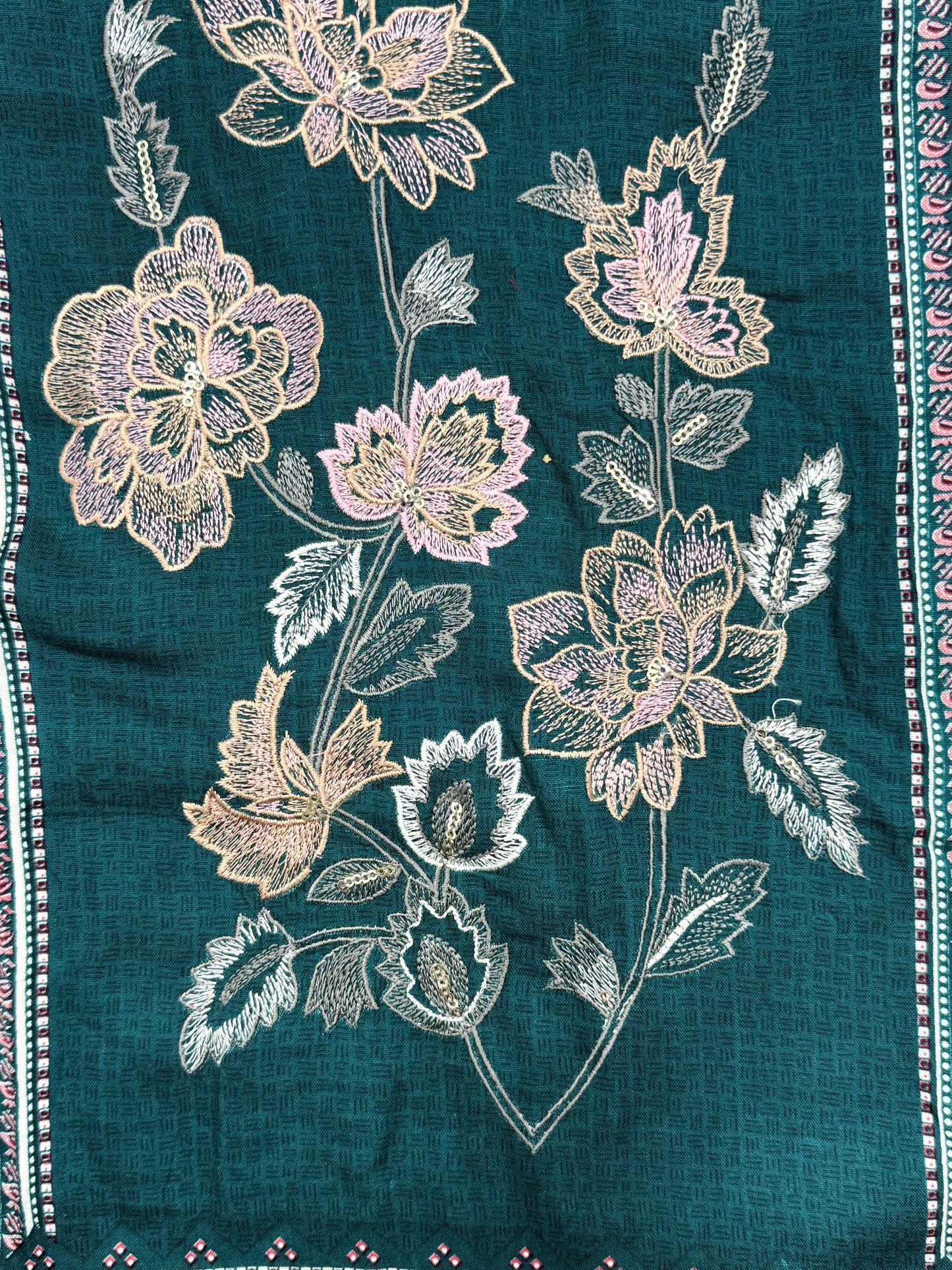 CASHMERE COTTON EMBROIDERY SUIT 6 Q