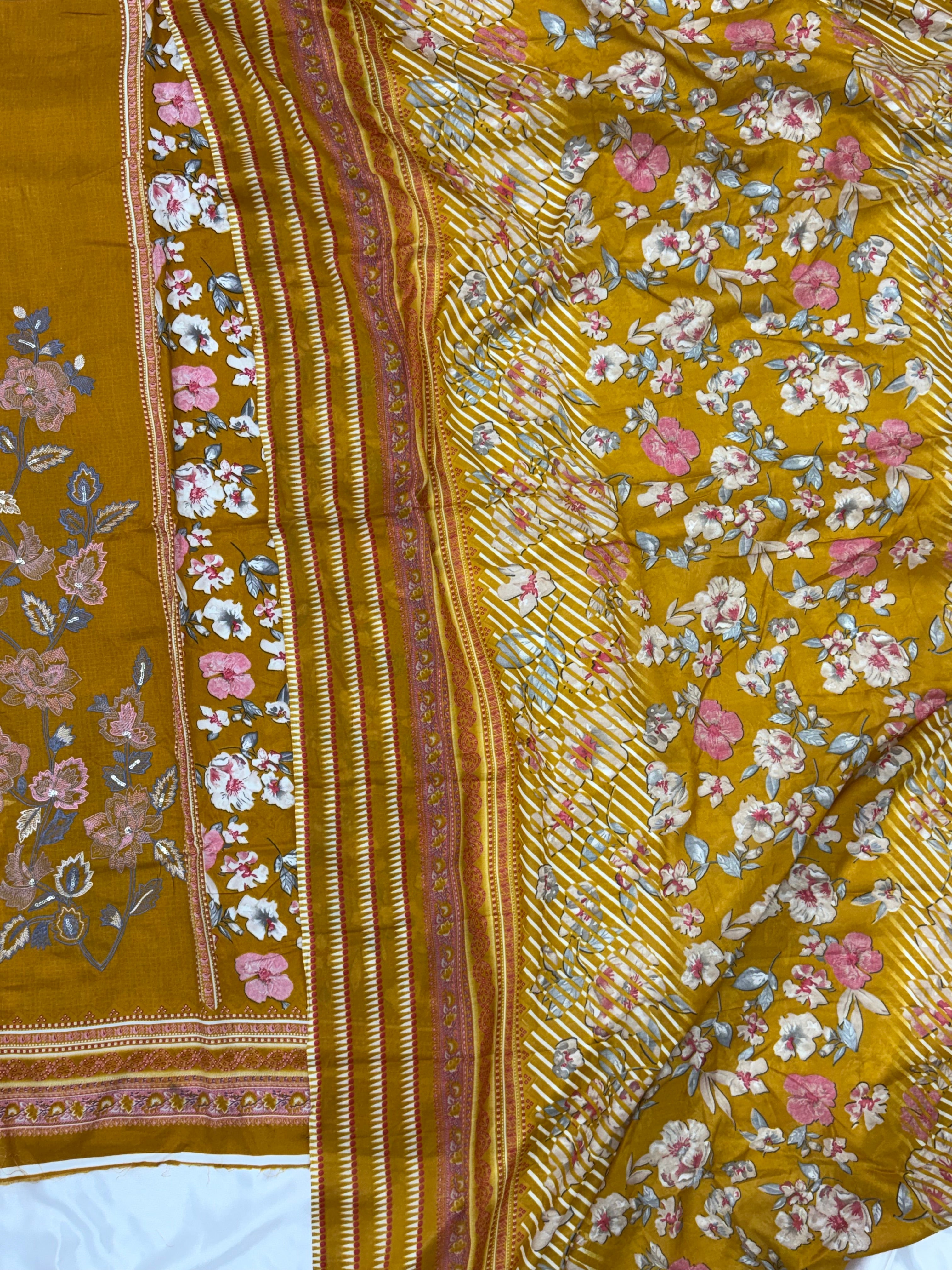 CASHMERE COTTON EMBROIDERY SUIT 3 Q