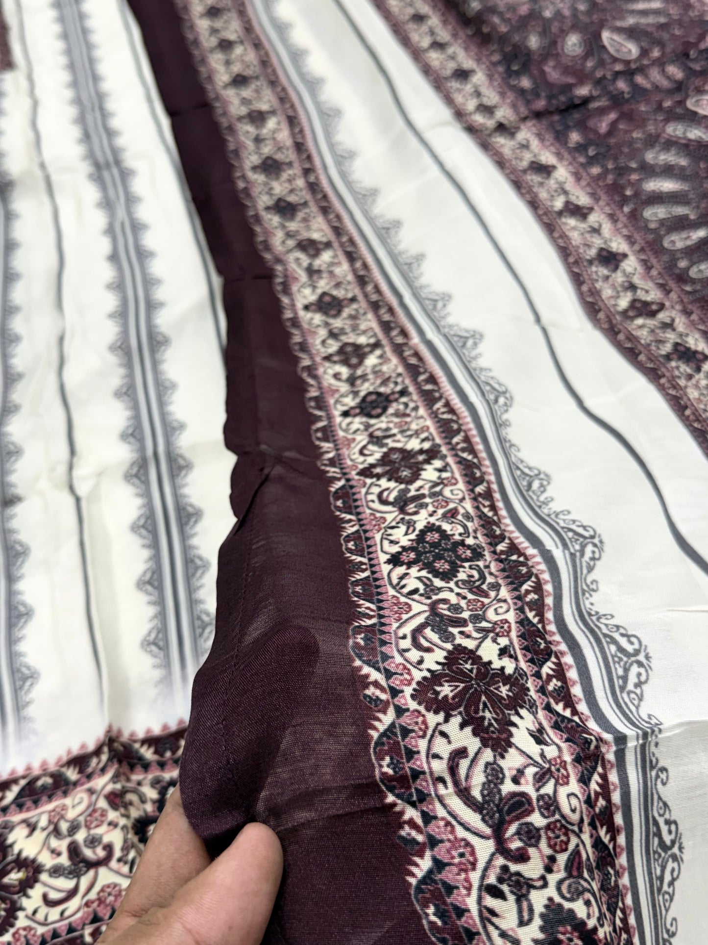 KAIRA MUSLIN HAND WORK EMBROIDERY SUIT 12 Q