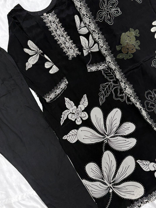 SF MUSLIN READYMADE SUIT Q
