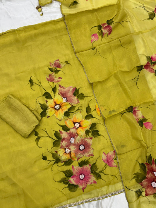 ZARQASH HAND EMBROIDERY SUIT Q