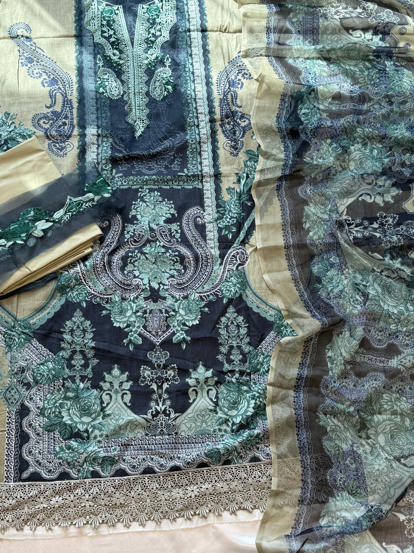 HARSHA COTTON PATCH SUIT