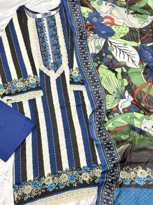 AZAA LAWN READYMADE SUIT 1 Q