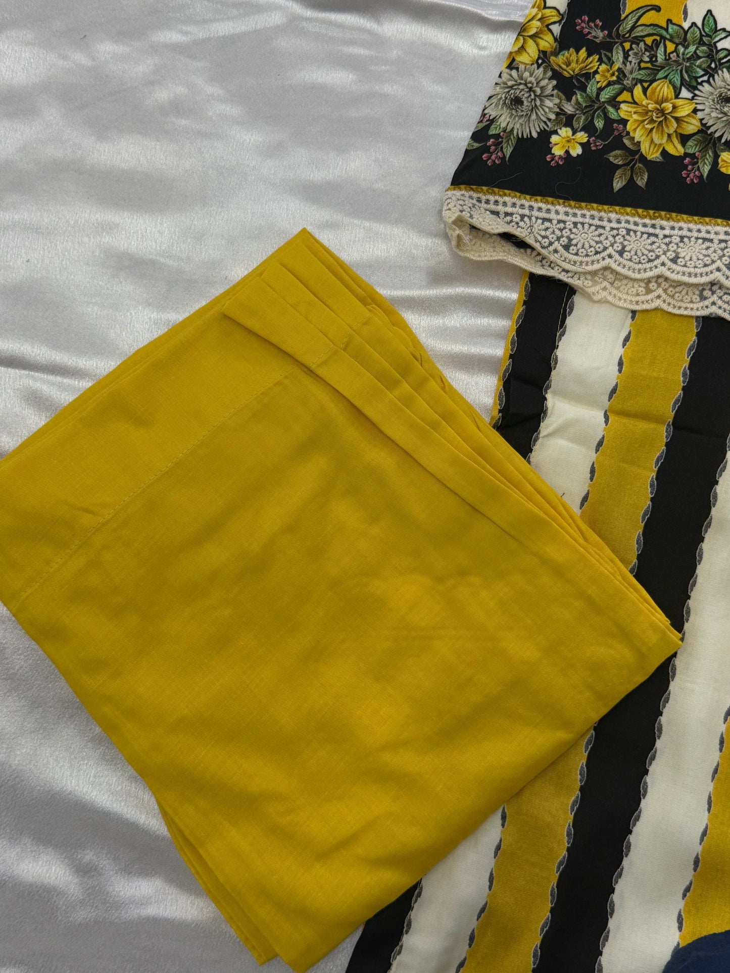 AZAA YELLOW READYMADE SUIT 5 Q