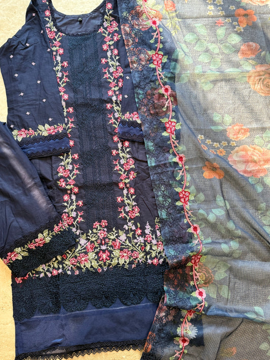 HANIA BLUE READYMADE SUIT