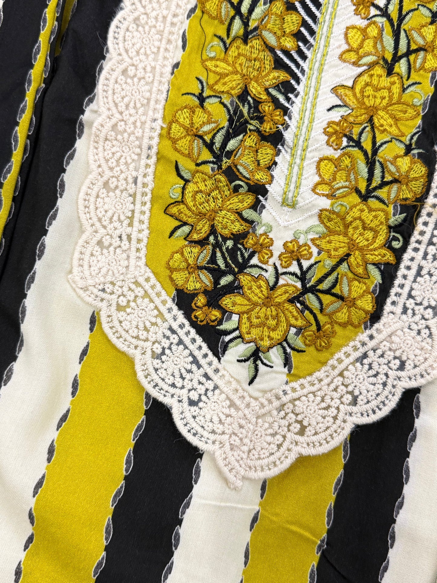 AZAA LIME GREEN READYMADE SUIT 2 Q