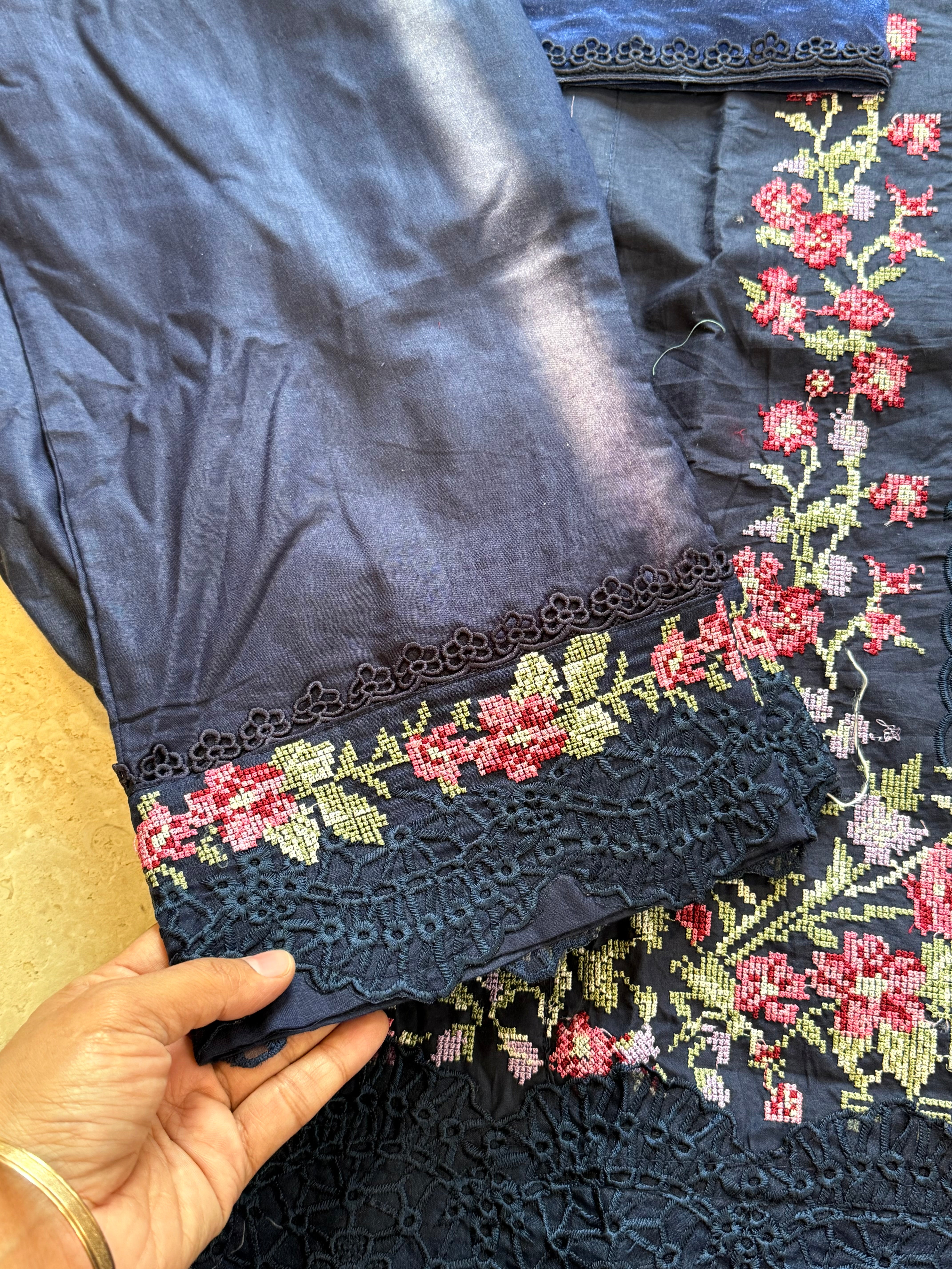 HANIA BLUE READYMADE SUIT