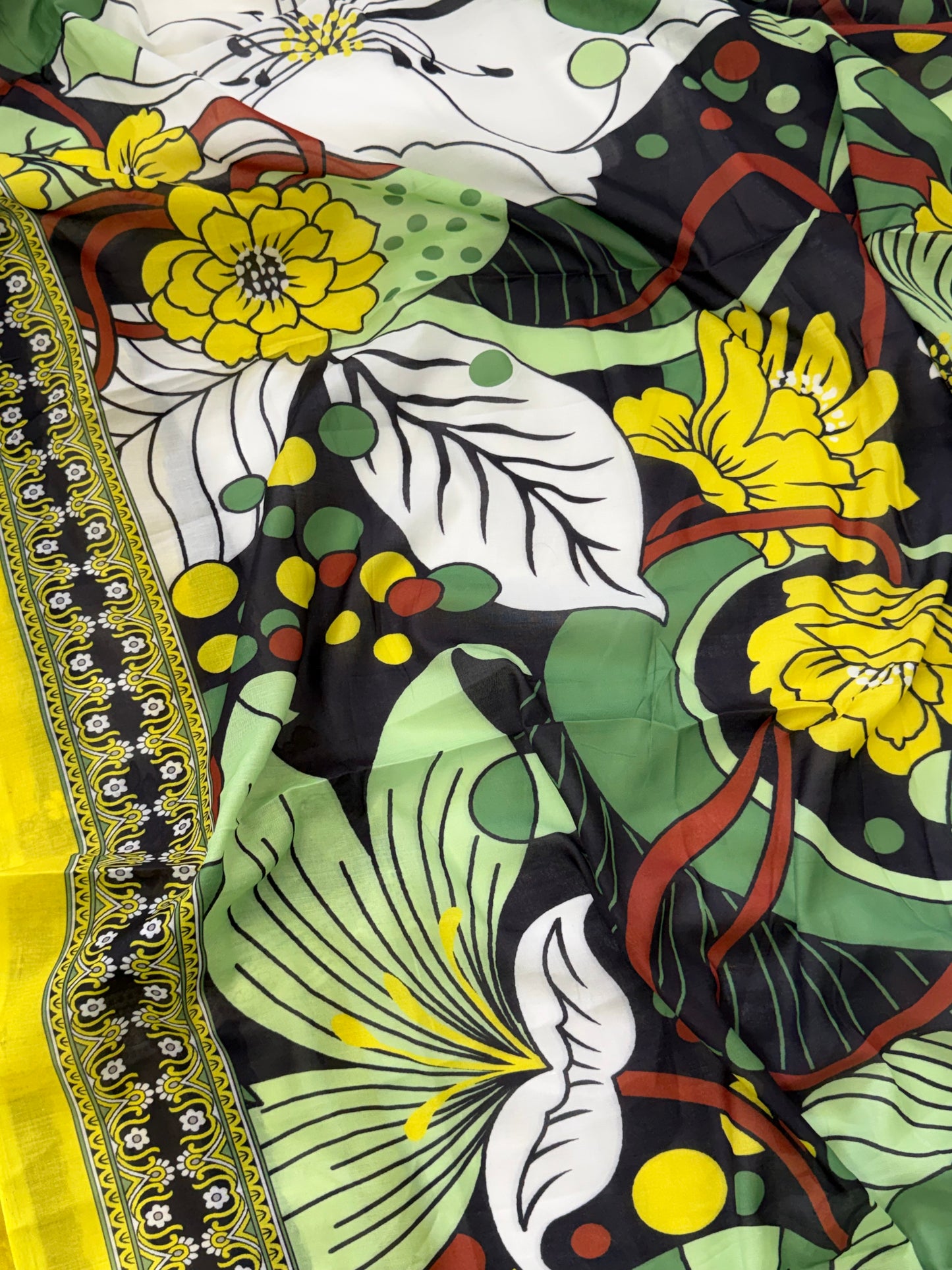 AZAA LIME GREEN READYMADE SUIT 2 Q