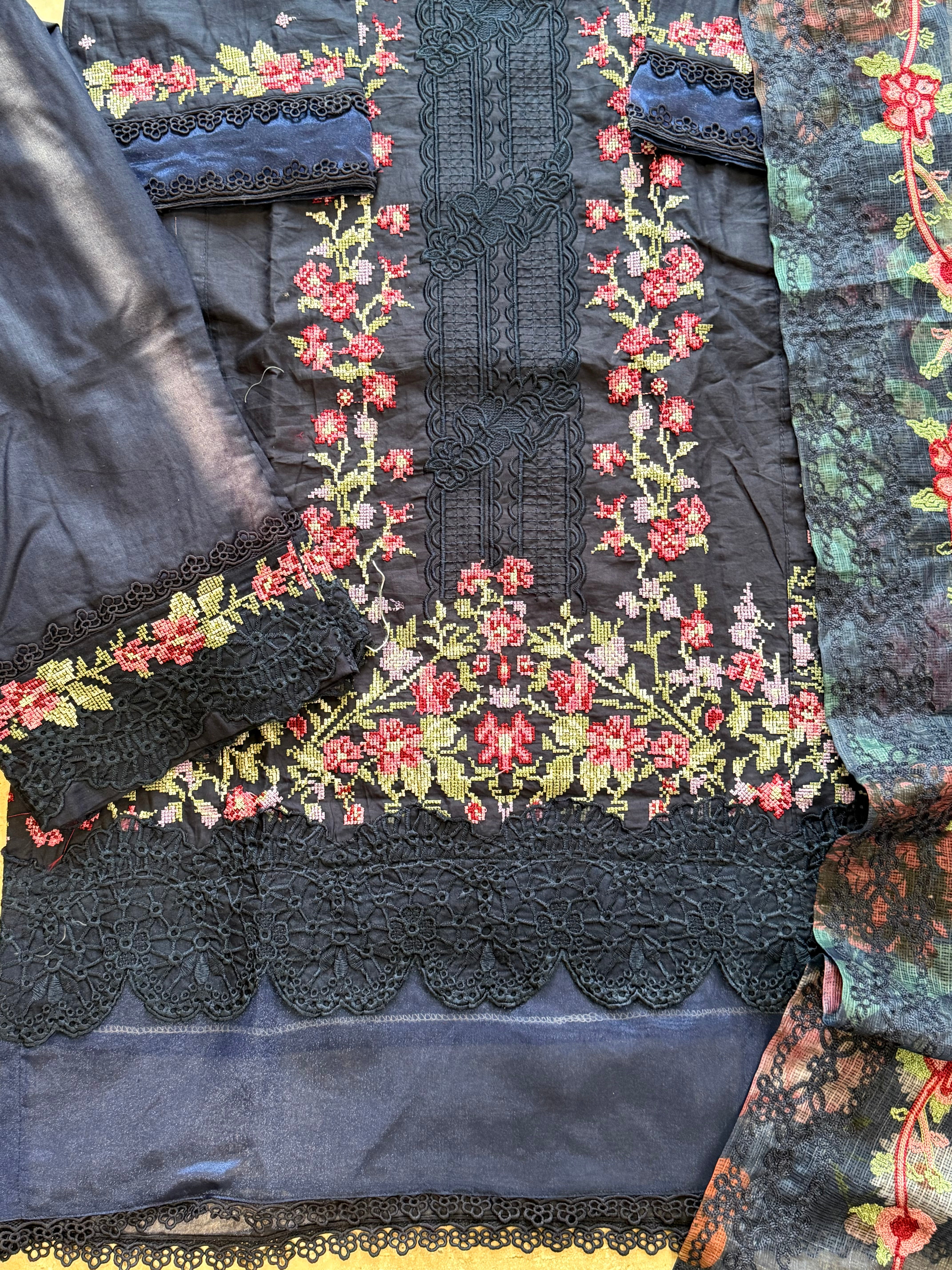 HANIA BLUE READYMADE SUIT