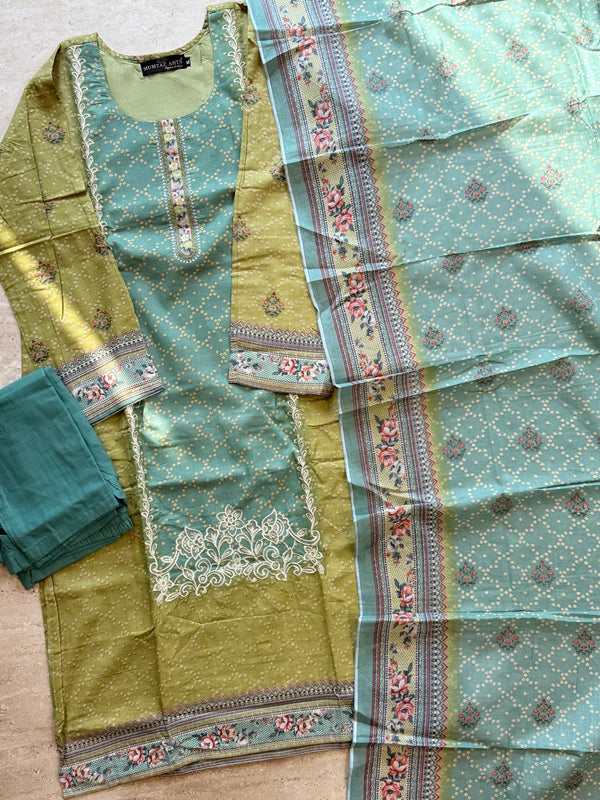 SAAJ COTTON READYMADE SUIT R