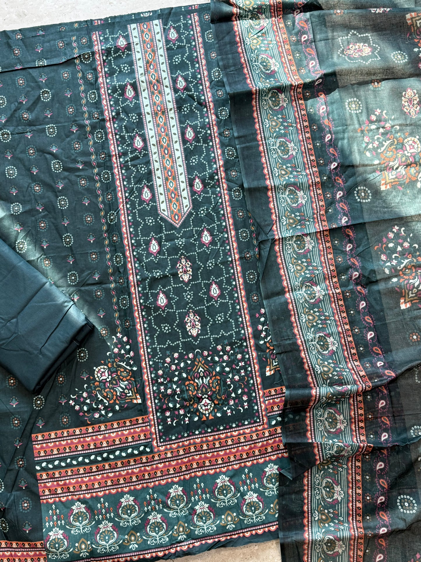 PURE COTTON PRINTED SUIT
