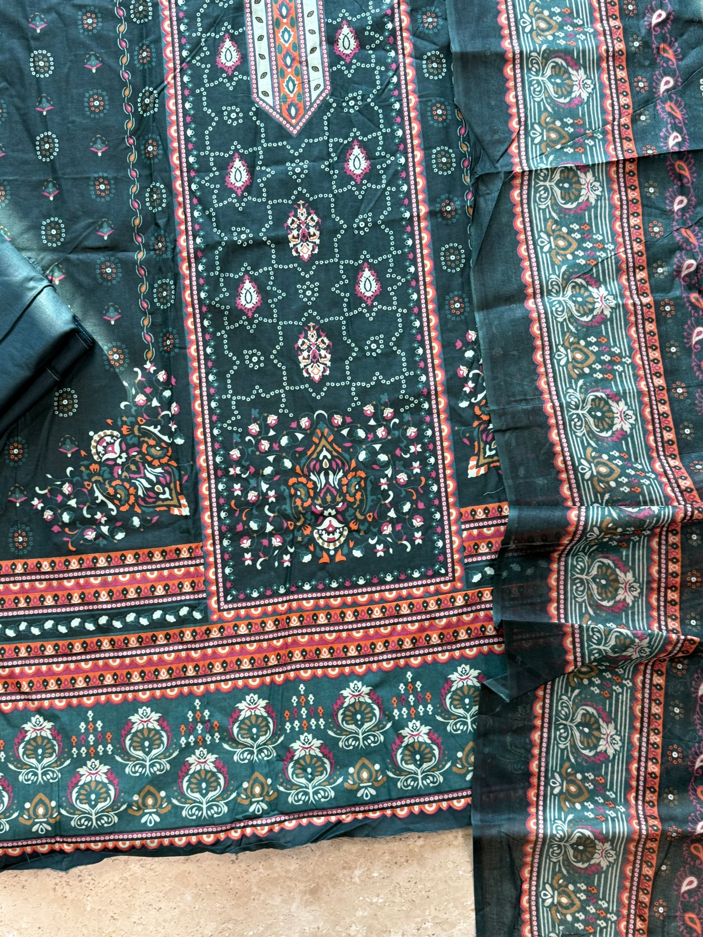 PURE COTTON PRINTED SUIT