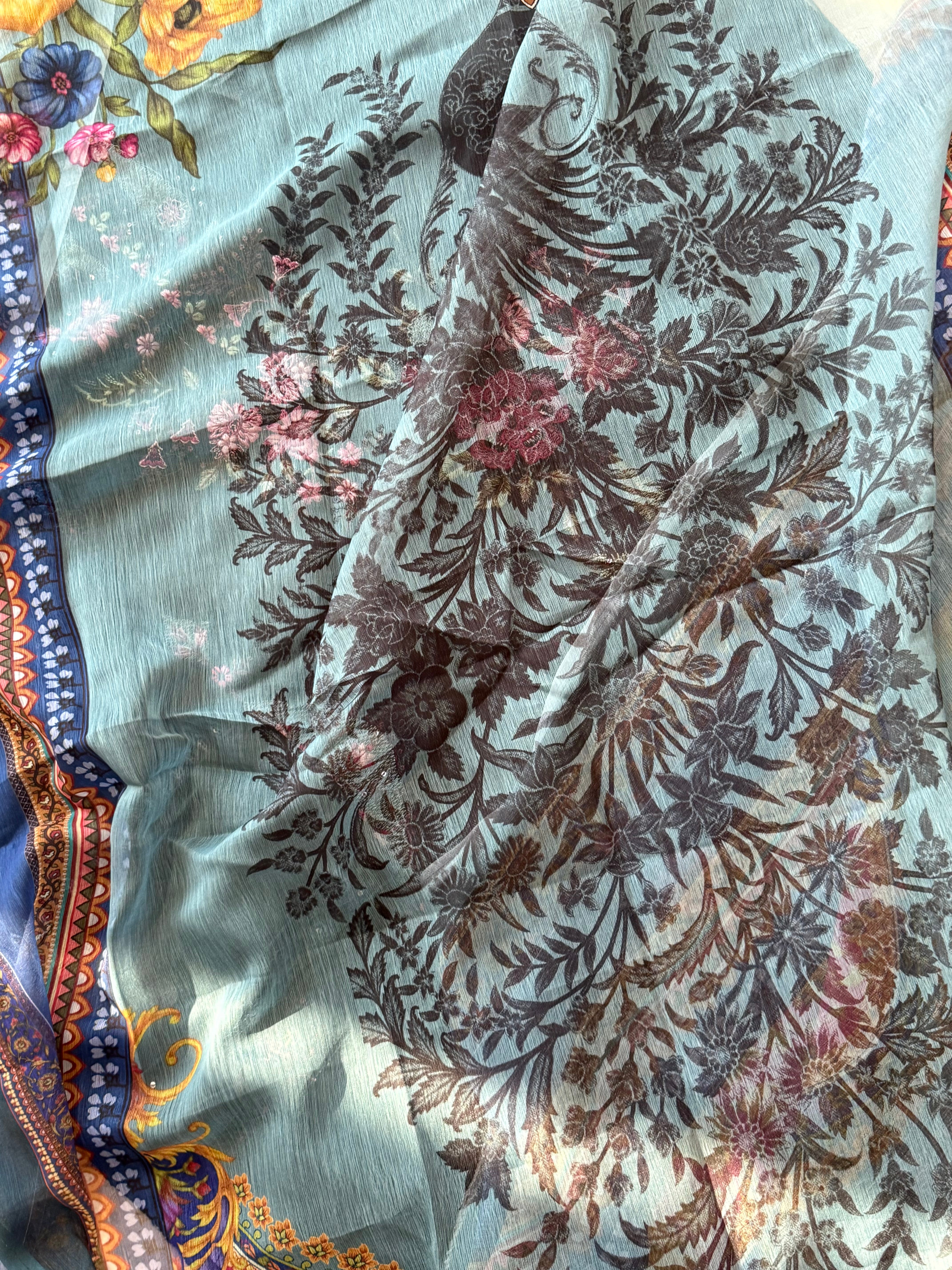 MARIA B RAYON EMBROIDERY SUIT