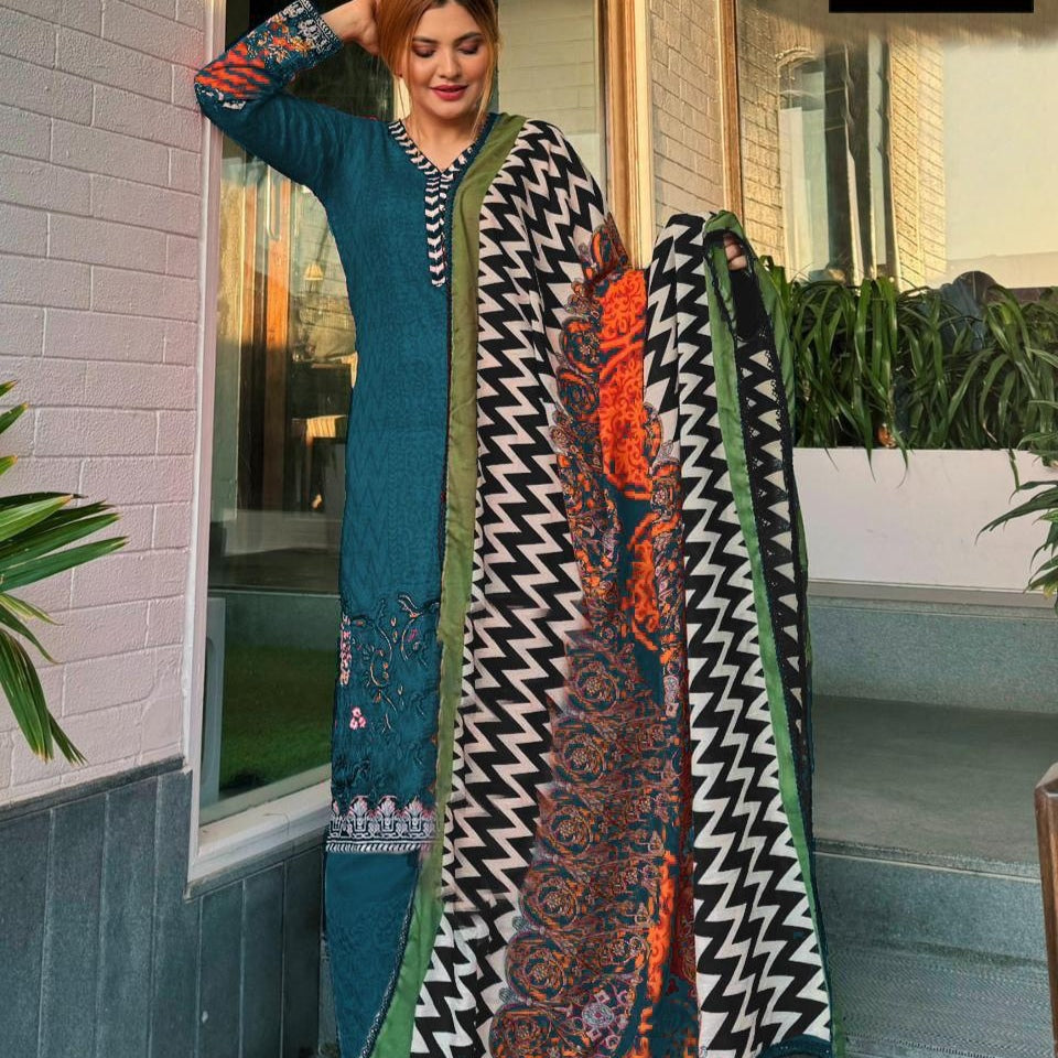 KAYNA COTTON PATCH SUIT 2156