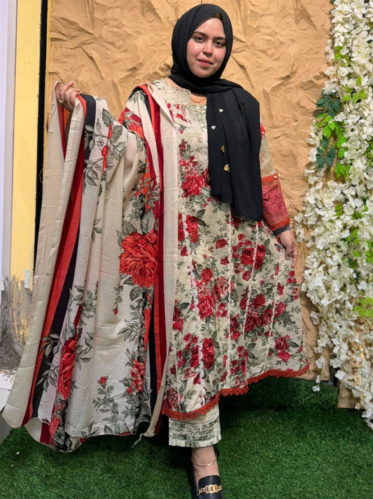 SABA FLORAL READYMADE PATCH SUIT